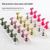 Chess Piece Nail Tip Holder with Transparent Acrylic Base - Nail Art Display and Practice Stand