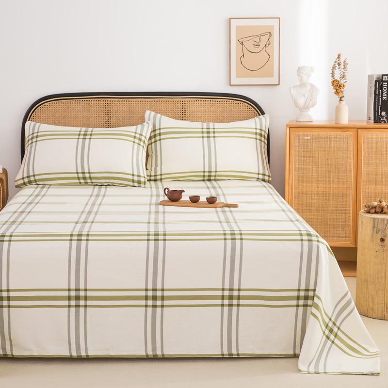 Оптовая продажа 100% хлопок старые грубые тканые простыни чистый хлопок кан одинарный комплект из трех предметов одинарная мягкая циновка студенческое общежитие циновка