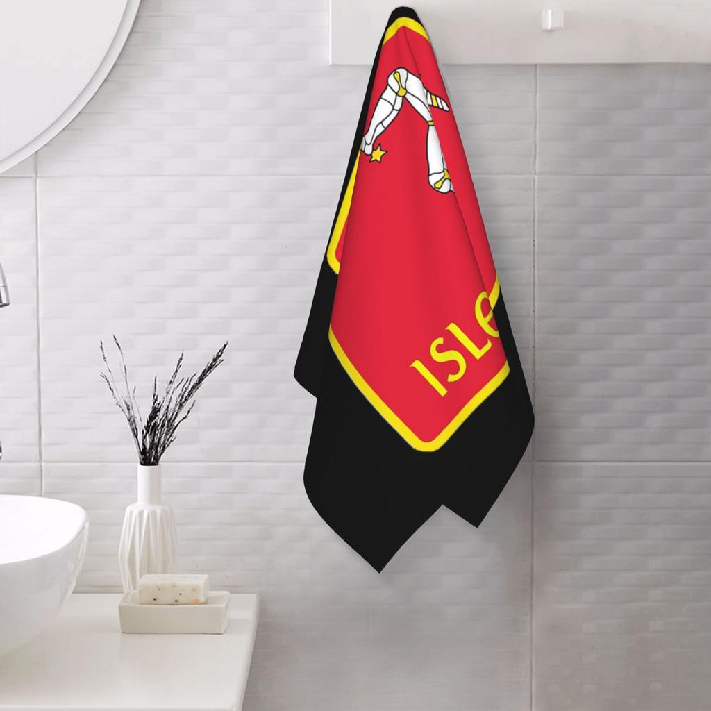 Isle Of Man Motorcycle Racing Soft Face Towel Quick Dry Pool Bath Cotton Towels Breathable