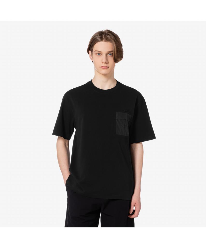 LACOSTE Мужская приталенная тканая футболка с карманом Th258E-55G 031