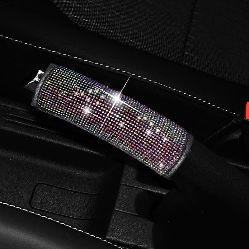 Блестящие Стразы Кристалл Автомобильный Ремень Безопасности Плечевой Накладка Чехол Ручного Тормоза Чехол Переключателя Передач Авто Аксессуары Блестящие Интерьер Для Женщин