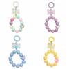Anti-lost Candy Color Beads Keychain Colorful Phone Wrist Strap Phone Acrylic Lanyard  Phone Charm
