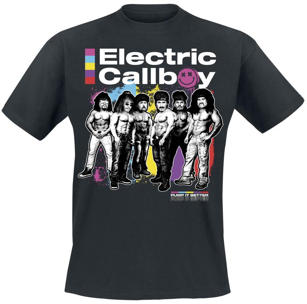 Rare Electric Callboy Cotton Band Shirt Unisex Summer Short Sleeve Fashion Brand Tee Luxury Casual Vintage