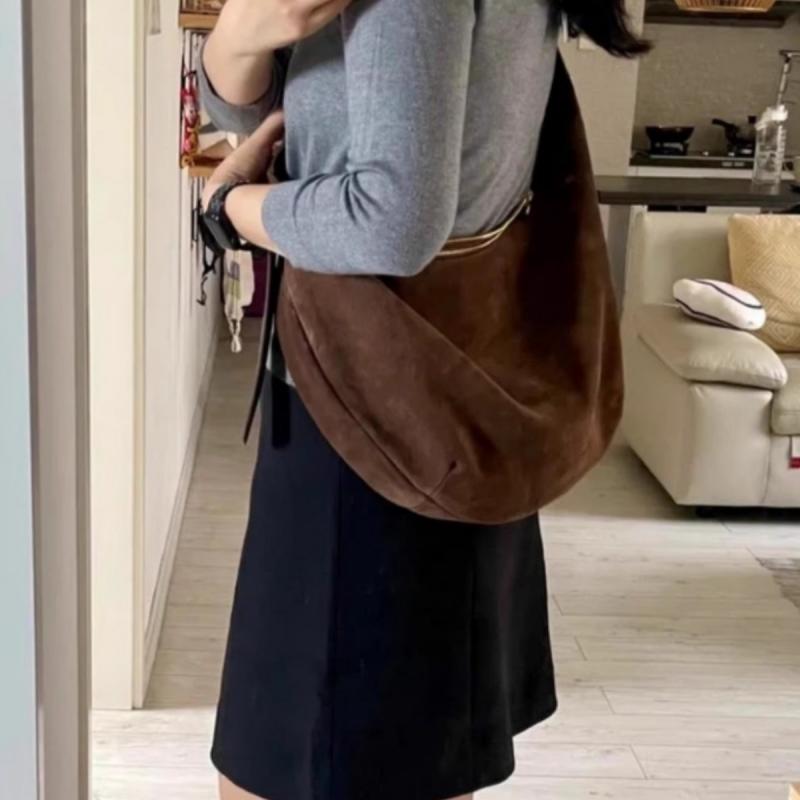 Retro Dumpling Bag for Women New Fashion Shoulder Crossbody Bag Fall Winter Versatile Casual Handbag
