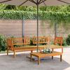 VidaXL Corner Pallet Garden Sofas 2 Pcs Solid Acacia Wood, Garden Sofa, Garden Seat, Outdoor Seat, 3209432
