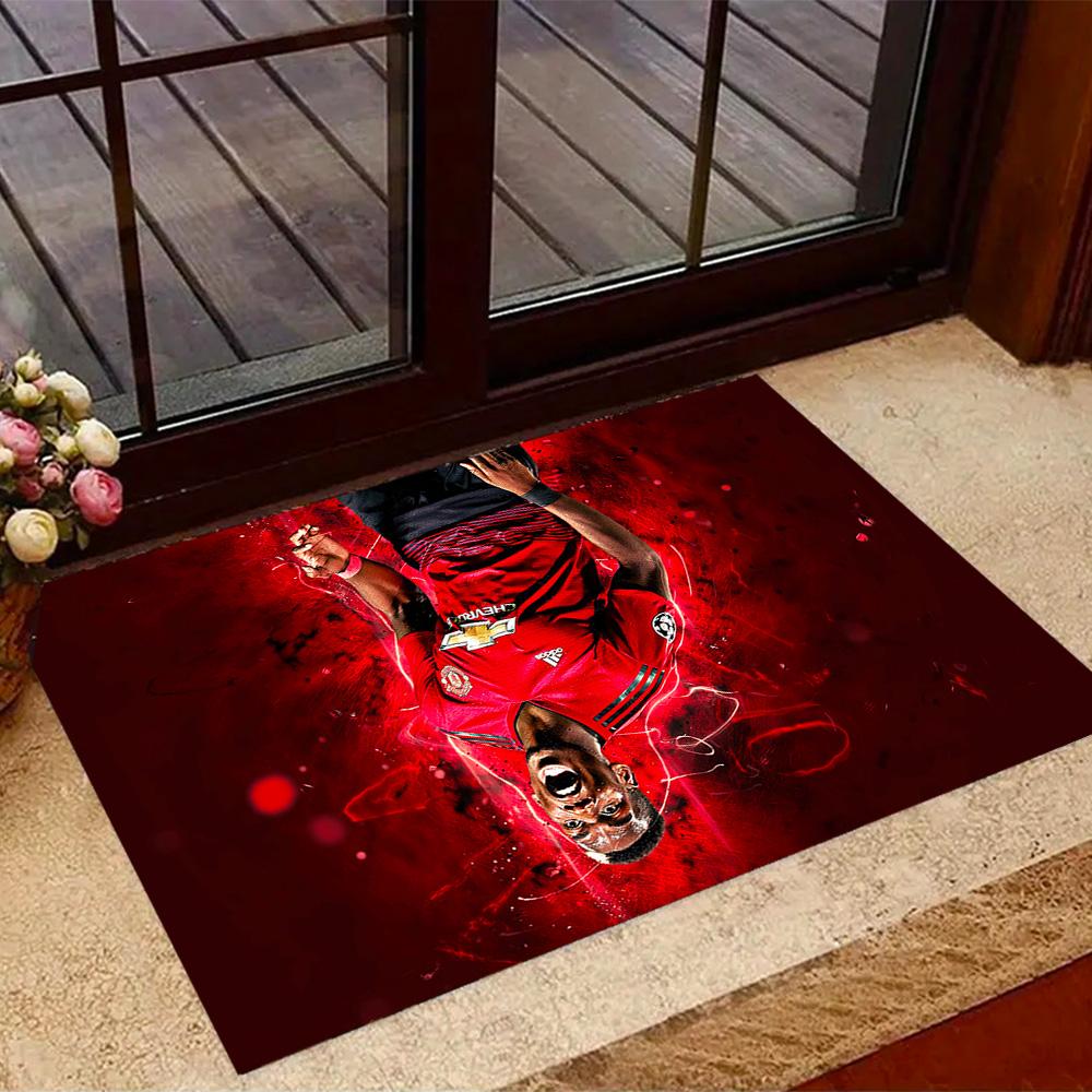 Pogba's Jersey Area Rug Design for Game Room Playrooms Dormitory Entryway Anti-slip Rug Office home decor Gift for Festivals
