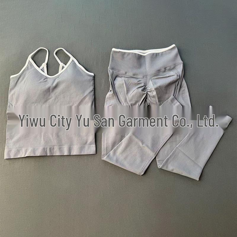 Женский бесшовный спортивный костюм для йоги TEVEO с цветовыми блоками: Быстросохнущая одежда для фитнеса с красивым дизайном спины.