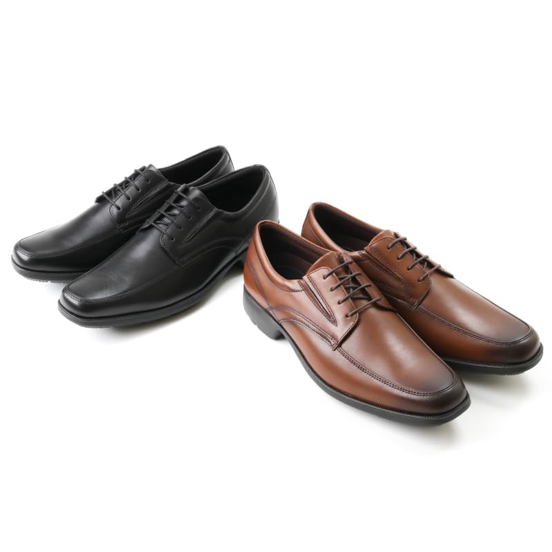 [Texcy Luxe] Business Shoes, Genuine Leather, TU-7769, Men's, Black, 26.5 cm
