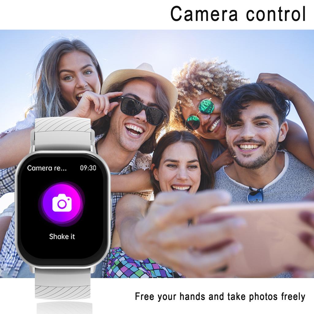 Умные часы с Bluetooth-вызовом, спортивные трековые часы с камерой контроля сердечного ритма, для Android IOS