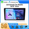 Android 12 Универсальный автомобильный радиоприемник для Nissan Kia Honda Toyota VW Мультимедийный видеоплеер 2Din Carplay GPS Навигация 9/10" Головное устройство