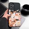Чехол с цветами гортензии и пиона для Samsung S26 S25 S24 Ultra S23 S22 S21 FE A15 A16 A17 A26 A35 A36 A37 A54 A55 A56 A57 5G, силиконовый чехол с текстурой кожи