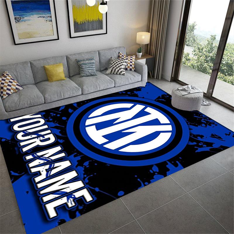 Custom Name Inter Milan Carpet Rug for Living Room Bedroom Home Sofa Decoration,Kids play Non-slip Floor Mat