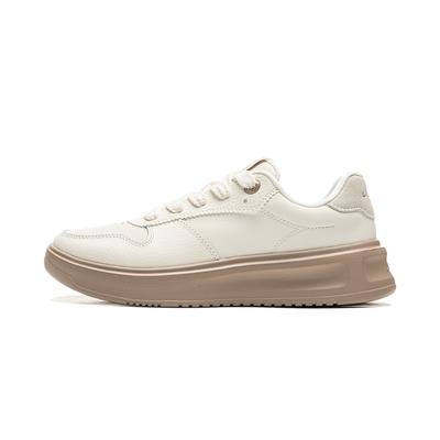 Кроссовки Li Ning Cloud Sky Casual Universal с толстой подошвой, увеличивающие рост, нескользящие, износостойкие, дышащие, с низким верхом, для скейтбординга, женские, белые, AGCU320-2
