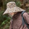 (M, Colorful) Men Sun Hat, Camouflage Wide Brim Bucket Hat Sun Protection Hat Summer Cap for Outdoor Camping