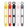 3/5/7/12/18/24Pcs Silicone Cable Tie Earphone Phone Charger Computer Power Cord Bundling Strap Reusable Elastic Wire Management Organizer Wrap