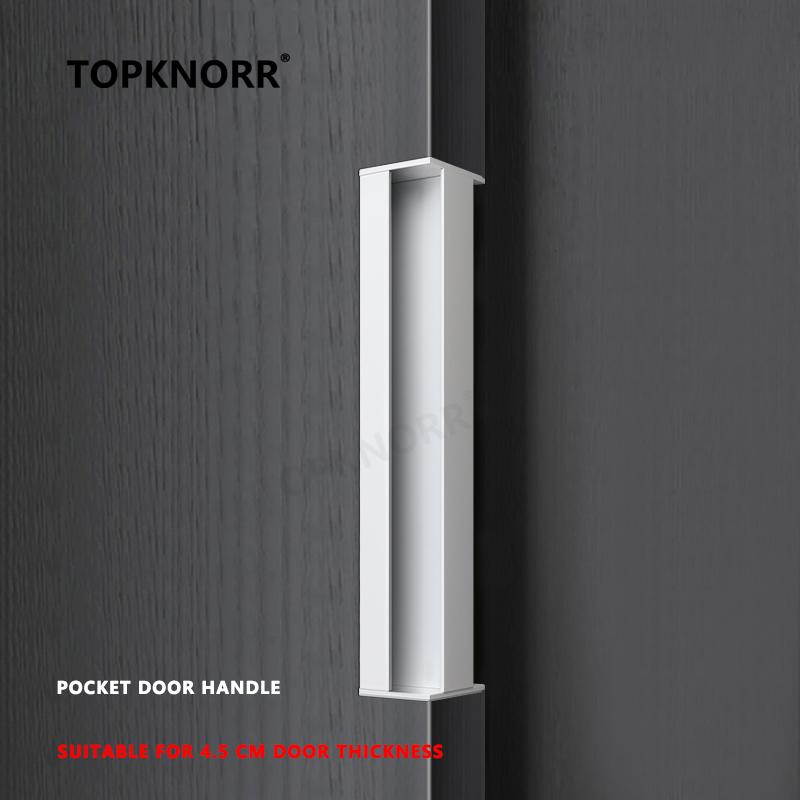 Pocket Door Side Handle Mobile Door Invisible Handle Embedded Sliding Door Concealed Handle Furniture Handles Indoor Kitchen