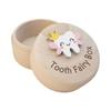 Fetal Hair Umbilical Cord Preservation Wood Baby Tooth Box Tooth Fairy Box  Children