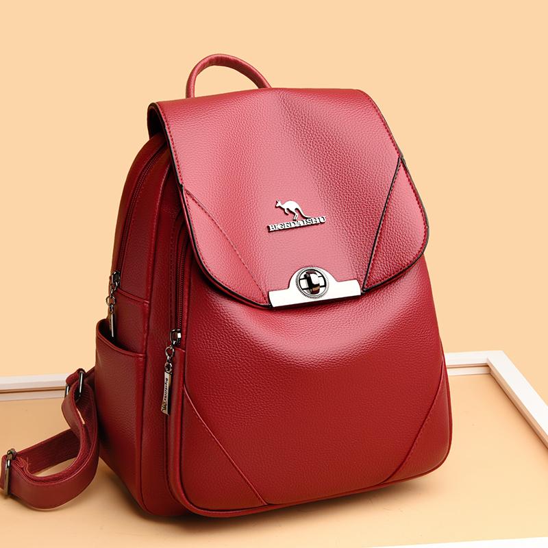 Сумка для матери, женский рюкзак большой вместимости, женская сумка из мягкой кожи среднего возраста