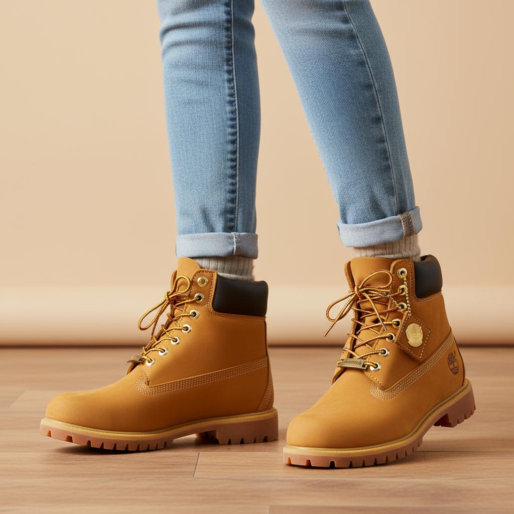 Timberland 6-дюймовые водонепроницаемые ботинки премиум-класса на шнуровке, пшеничные, женские кроссовки, рыжие, TB1103617-131