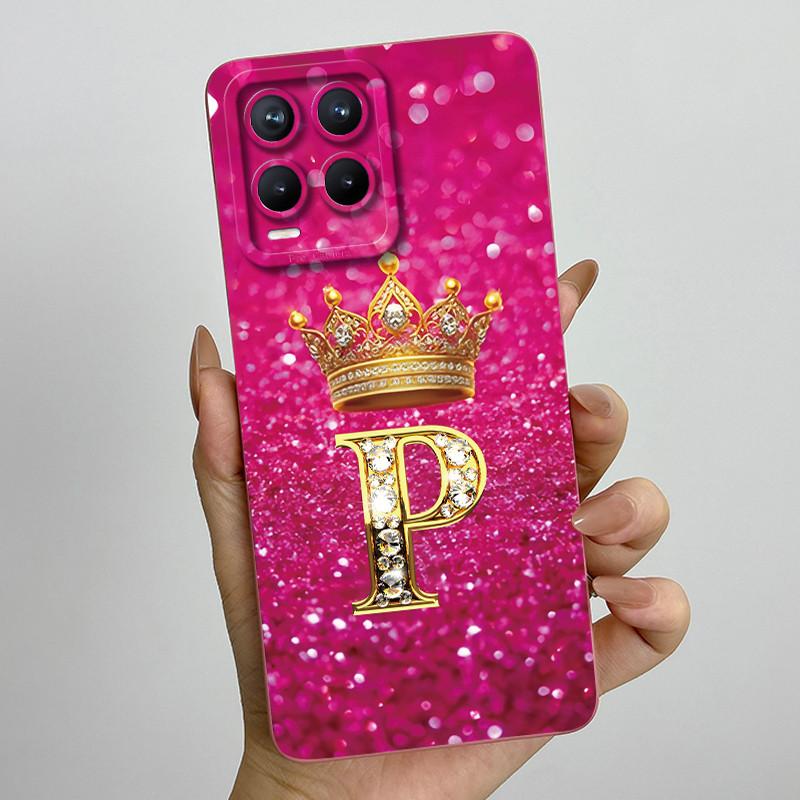 Для Realme 8 Pro RMX3085 RMX3081 Модный чехол для пары с инициалами для Realme8 8Pro 4G Мягкий силиконовый защитный чехол