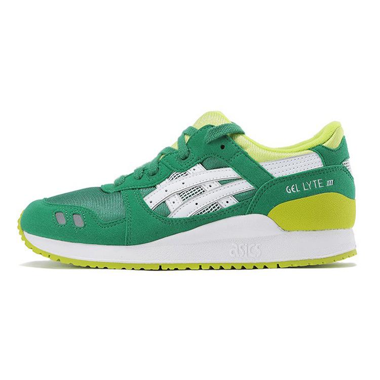 Asics Кроссовки для бега Gel Lyte 3 Low top Детские Зелено-желтые Подростковые C5A4N-8401