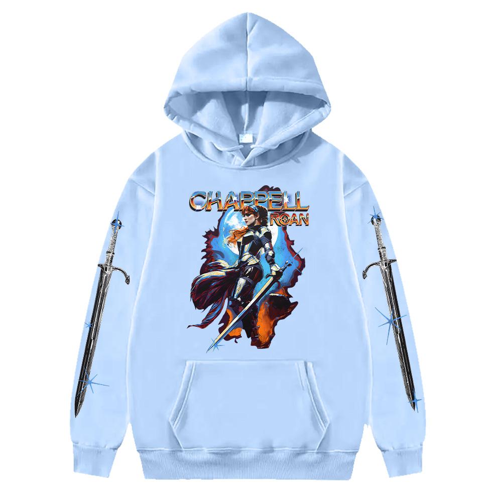 Chapel Roan Metal Rock Graphic Hoodies Chappell Roan Hot Game Merch Streetwear Women Men Harajuku Fashion Long Sleeve Pullovers