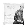 Fashion Johnny Hallyday Cushion Cover x Soft Singer French France Pillow Case for Car Square Pillowcase Home Decorative