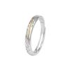 Серебряные кольца для пары S925 стерлингового серебра с тиндалловским эффектом, регулируемые, для мужчин и женщин - Нишевый дизайн