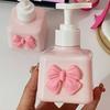 200Ml Bow Soap Dispenser Refillable Shower Bottle Plastic Press Pump Lotion Bottle For Liquid Hand Sanitizer Shampoo Bathroom