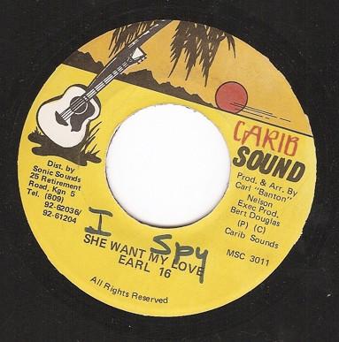 7-дюймовая пластинка EARL 16 She Want My Love MSC3011 Carib Sound Ямайка Регги Ска Даб Б/у