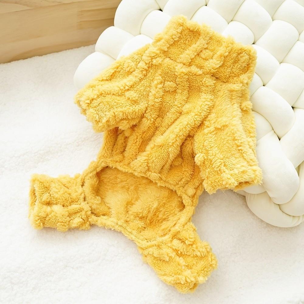 Warm and Cozy Fleece Jumpsuit Plush Dog Pajamas New Pet Clothing Indoor Wear