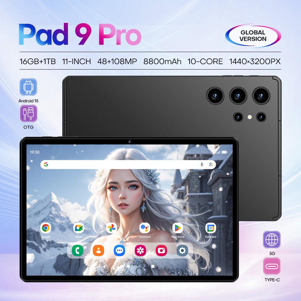 Новое поступление: 10-дюймовый планшет Pad 9 Pro - 16 ГБ+1 ТБ для обучения и игр