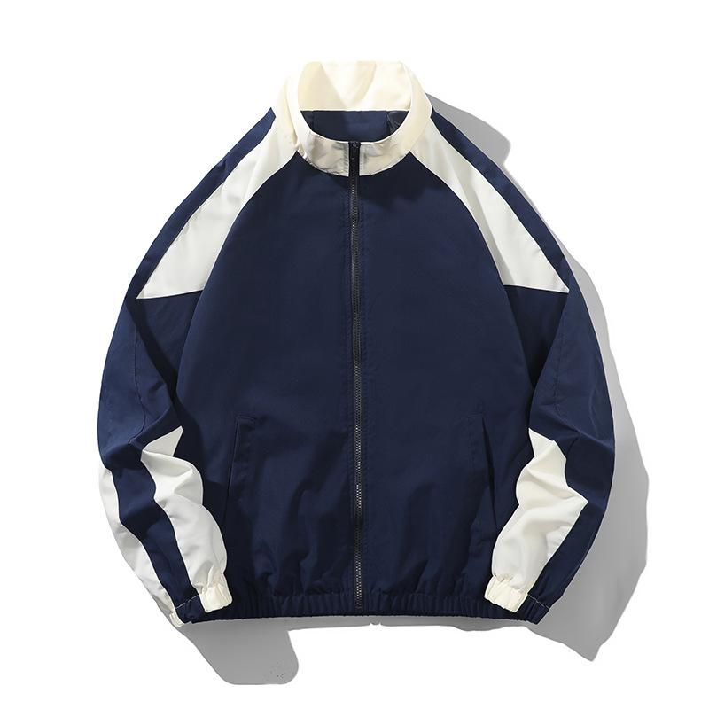 Spring and Autumn Versatile Stand Up Collar Jacket for Men, Casual Sports Jacket, Windbreaker Jacket