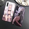 Чехол для телефона Echidna ReZero для Samung A32 A51 A52 NOTE 10 20 S10 S20 S21 S22 Pro Ultra Black PC Glass Phone Cover