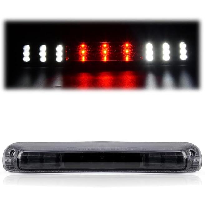 G-PLUS LED Third Brake Light Compatible With 1999-2006 Chevy Silverado/GMC Sierra 1500 2500 3500,3RD Cargo LED Tail Stop Lamps Clear Lens Chrome