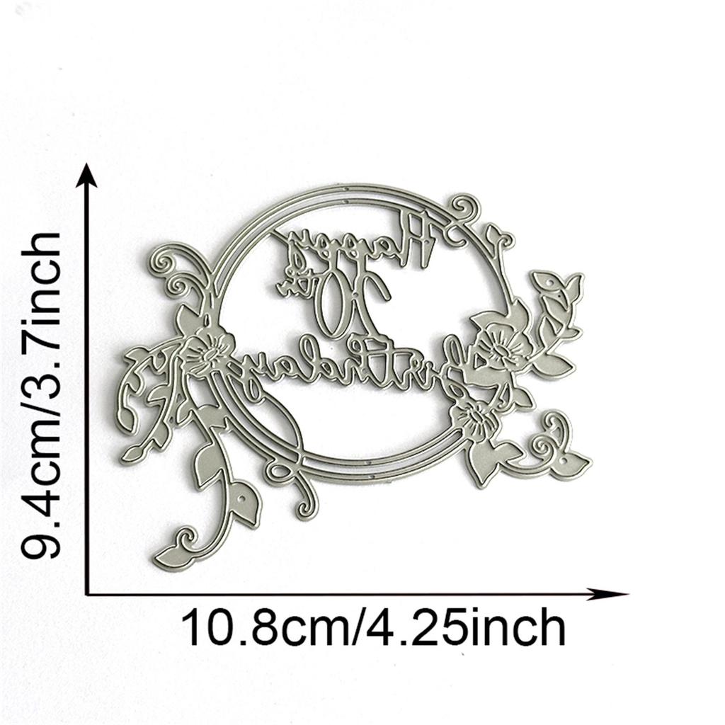 Счастливого 20-летия Металлические вырубки Углеродистая сталь Вырубные ножи Тисненые трафареты для открыток Фото Скрапбукинг Украшения