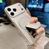 Для MagSafe Магнитный Однотонный Матовый Мягкий ТПУ + ПК Держатель Чехол для Телефона Для iPhone 17 Pro Max 15 13 12 14 16 Pro Max Задняя Крышка
