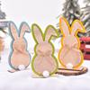 New Style, Easter, Wooden Crafts, Rabbit Silhouette, Minimalist Nordic Style, Home Wooden Crafts, Decorative Ornaments