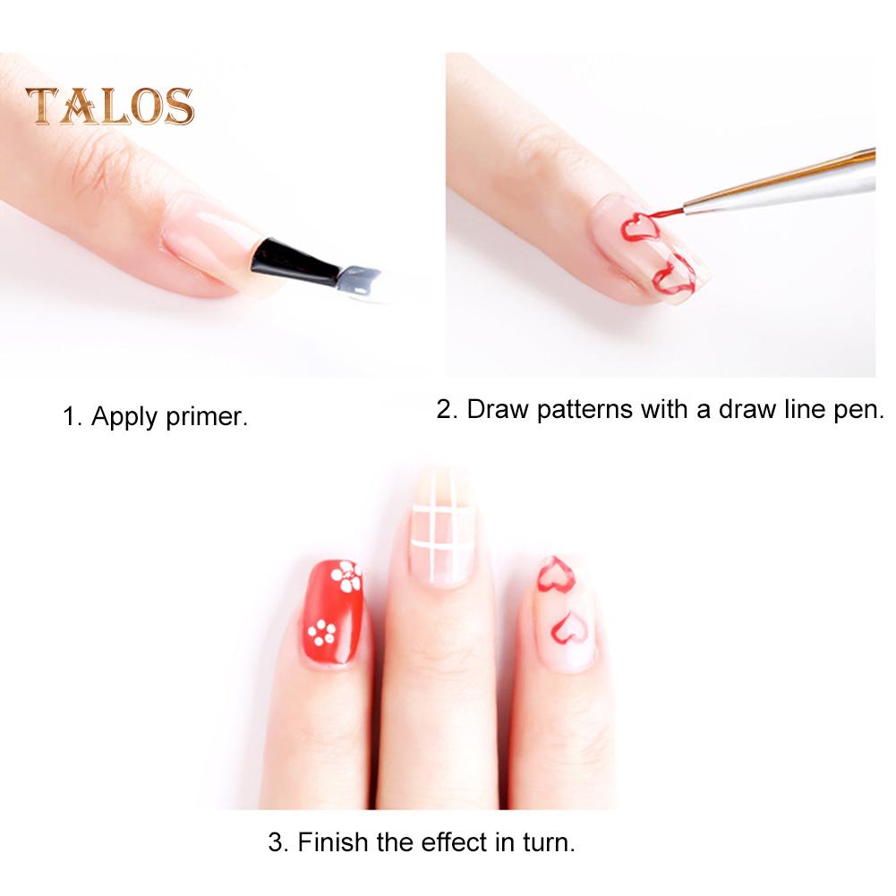 TMS 15 шт., крючок для дизайна ногтей, точечная ручка для рисования, кисти для макияжа, маникюрный инструмент