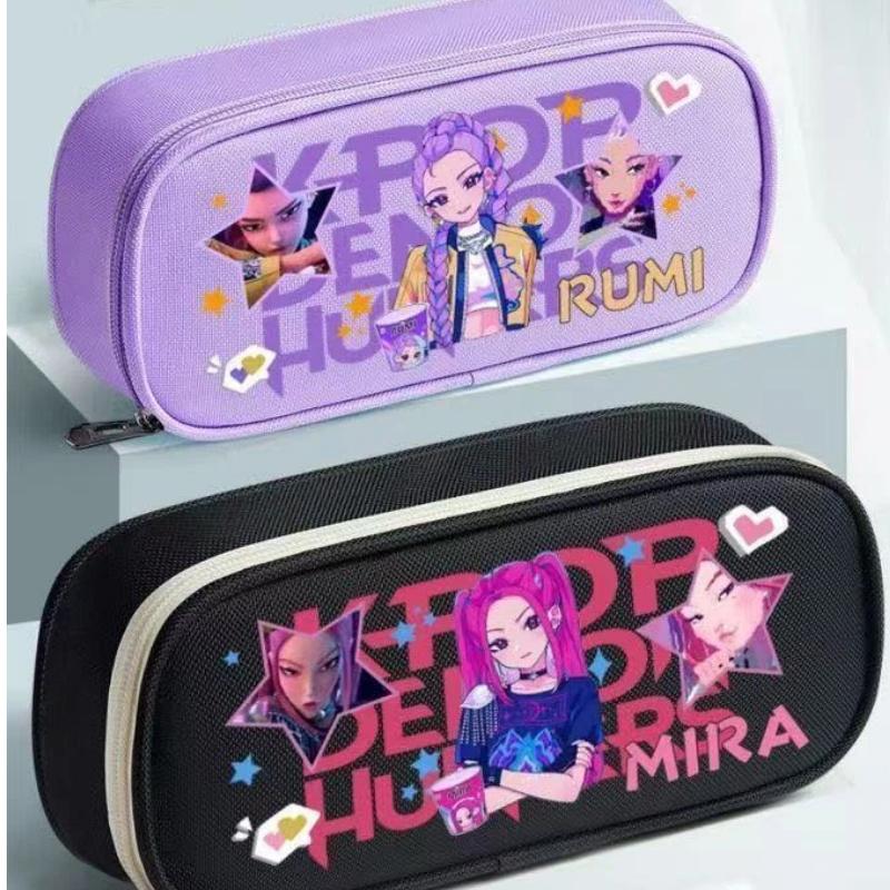 K-Pop Witch Girl Group Pencil Case—Cute, Large-Capacity Children's Stationery Case, Cartoon-Themed Multifunctional Pencil Case for Students