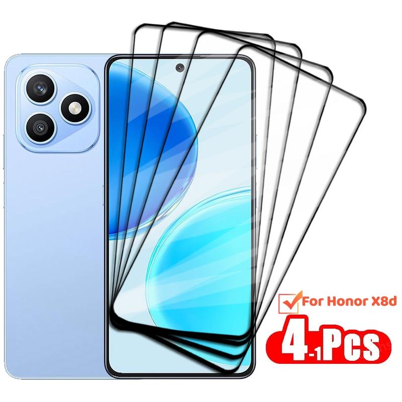 1-4 шт. Стекло для Honor X8d Закаленное стекло Защитная пленка для экрана Honor X8d HD Защитная пленка для телефона для Honor X8d