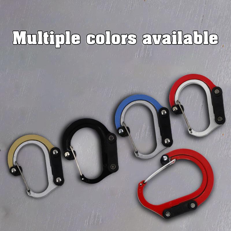 Тактическое снаряжение для улицы Карабин Многофункциональный Алюминиевый сплав D-образная Быстросъемная пряжка Уличный крюк