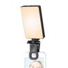 Clip-on LED Video Light Selfie Light 2500K-9000K with Battery for Iphone Samsung Huawei Smartphones Live Streaming Selfie