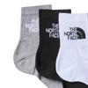 The North Face Мужские носки Multi Sport Cush Crew, набор из 3 пар, разные размеры, средней длины, с логотипом, L, NF0A882G, Черный_В ассортименте (Размер 3OW)