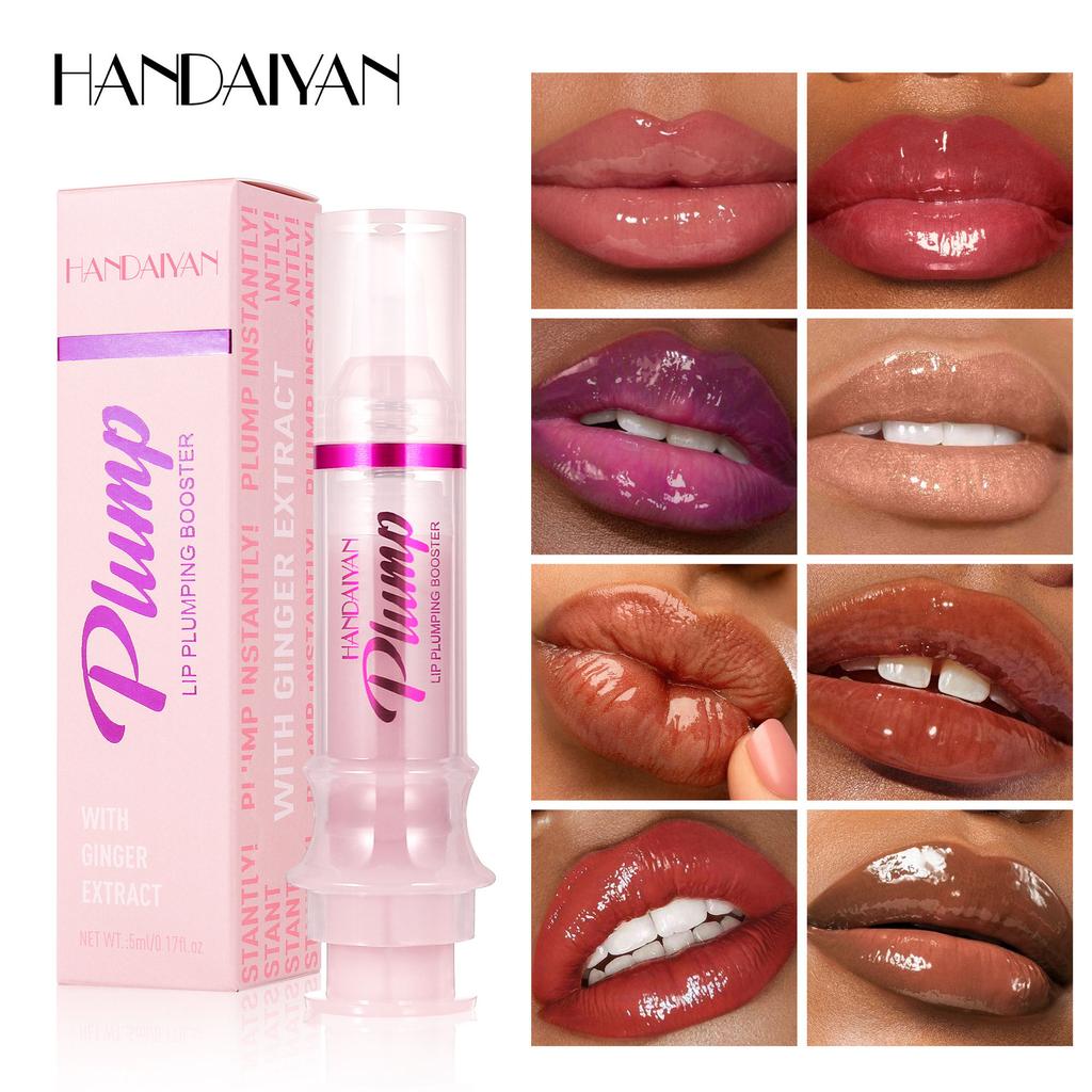 PLUMP POUT Увеличивающий объем губ блеск-бустер для более полных, блестящих губ