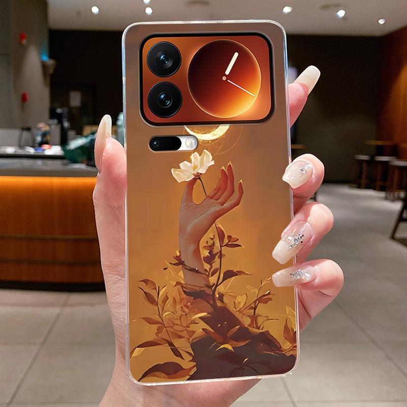 Модный Чехол для Телефона с Узором Совы для Xiaomi 17 Pro Xiaomi 17 Pro Max Прозрачный Мягкий TPU Чехол Ударопрочный Парный Чехол