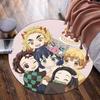 Happy Birthday Celebration Demon Round Rug for Livingroom,Bedroom, Palyroom, Chair Rug, Area rug, Circle Carpet, Large Size Fan Christmas gift