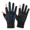 Fingers Outdoor Thin Mesh Opened Fingertip Semi-finger Two Finger Summer Gloves Ice Silk Gloves Anti-UV Gloves Sunscreen Gloves
