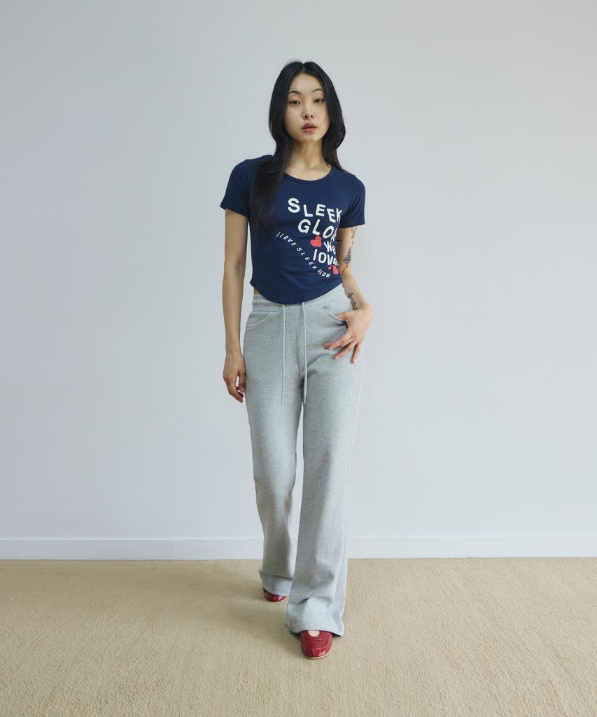Спортивные брюки Seulliggeullou Bootcut с логотипом [Серый]