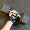 Custom Carbon Leather Weightlifting Hand Grips/gym Grips/Lifting Pad with Wrist Wraps Fitness Grips for Kettlebell